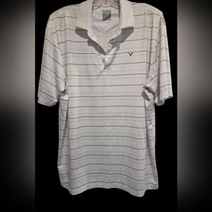 Like New Striped Callaway Golf Polo Size Large.